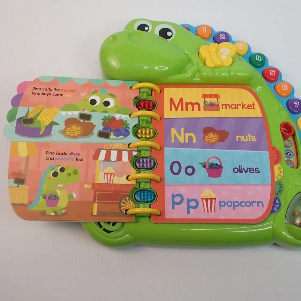 LeapFrog Dino's Delightful Day Alphabet Book Learning Toy Reading Counting